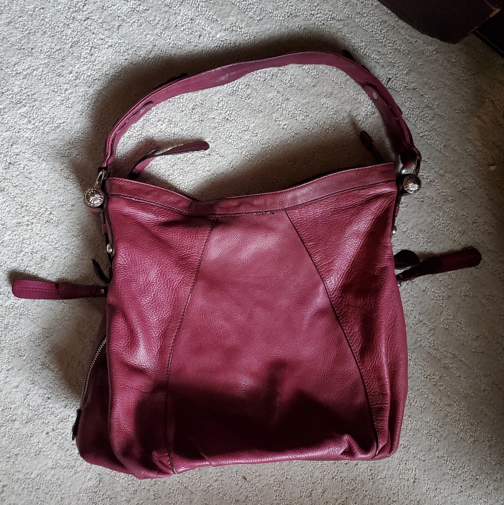 B. Makowsky Leather Shoulder Bag